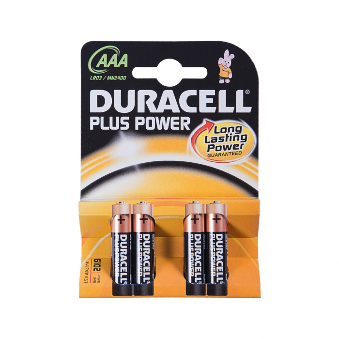 Pacco da 4 Batterie Duracell Plus