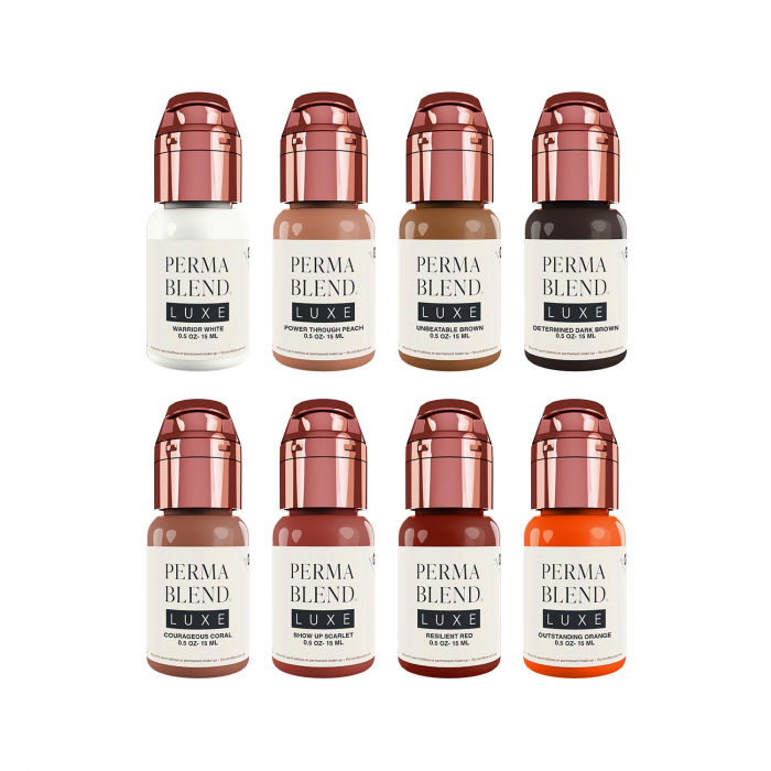 Inchiostro Perma Blend Luxe PMU - Vicky Martin's Unstoppable Areola Set 8x 15ml