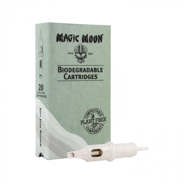 Scatola da 20 cartucce biodegradabili Magic Moon - 0,35mm Soft Edge Magnum Long Taper